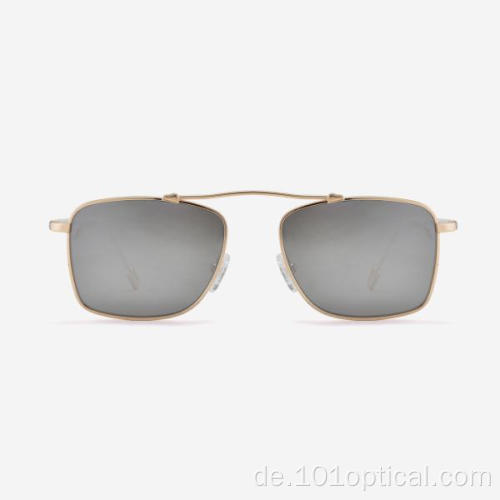 Modische quadratische Metall-Herren-Sonnenbrille